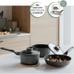 BergHOFF Leo Stone+ 10Pc Nonstick Ceramic Cookware Set