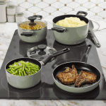 سرویس قابلمه و تابه 7 پارچه برگهف مدل BergHOFF Leo Glint Sage