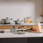 سرویس قابلمه و تابه 7 پارچه برگهف مدل BergHOFF Leo Glint Sage