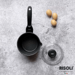 شیر جوش با درب ریزولی Risoli ایتالیا سایز 16 مدل بلک پلاس