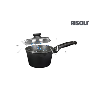 شیر جوش با درب ریزولی Risoli ایتالیا سایز 16 مدل بلک پلاس