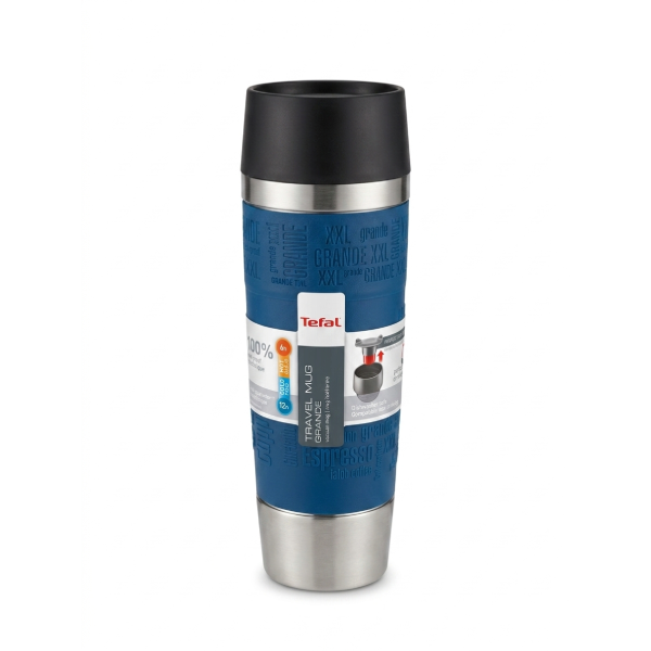 blue ماگ مسافرتی 0/5 لیتر تفال آبی مدل Travel Mug Grande