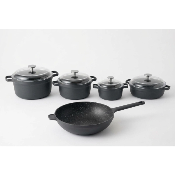 سرویس قابلمه و تابه 9 پارچه برگهف مدل BergHOFF Gem سرویس قابلمه و تابه 9 پارچه برگهف مدل BergHOFF Gem