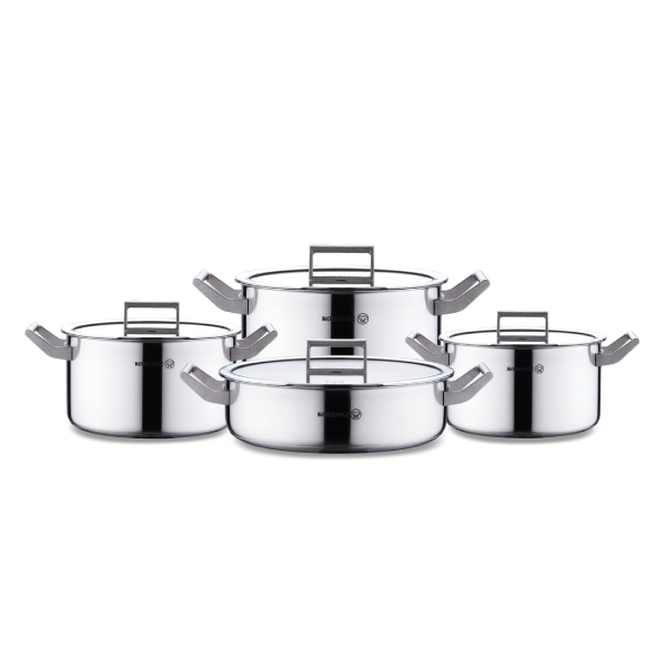 korkmaz-plata-1 سرویس قابلمه 8 پارچه کرکماز مدل Plata A2786 - Image 1